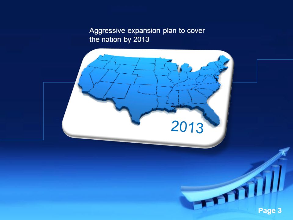 Powerpoint Templates Page 3 Aggressive expansion plan to cover the nation by