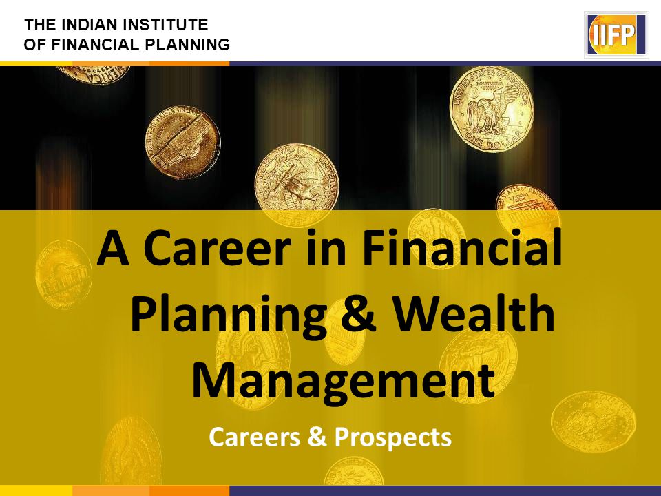 THE INDIAN INSTITUTE OF FINANCIAL PLANNING A Career in Financial Planning & Wealth Management Careers & Prospects