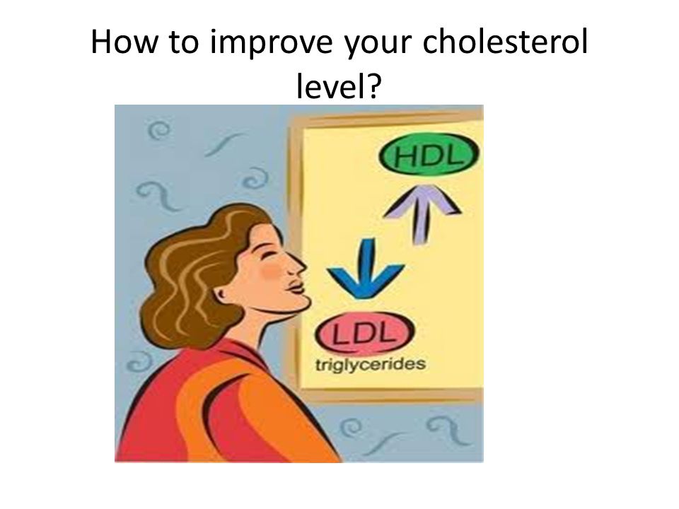 How to improve your cholesterol level