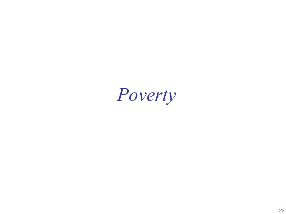 23 Poverty