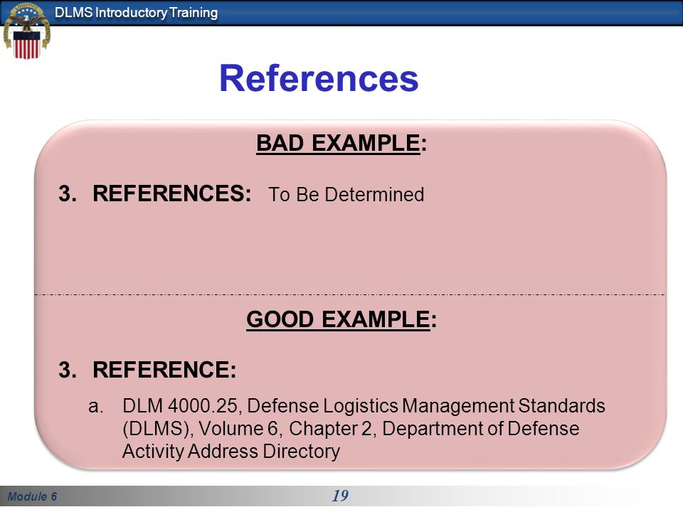 training module example
