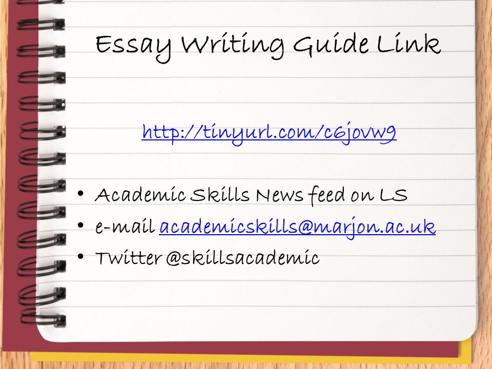 Essay Writing Guide Link   Academic Skills News feed on LS