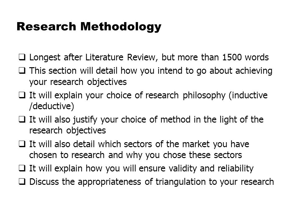 Secondary Research Methodology
