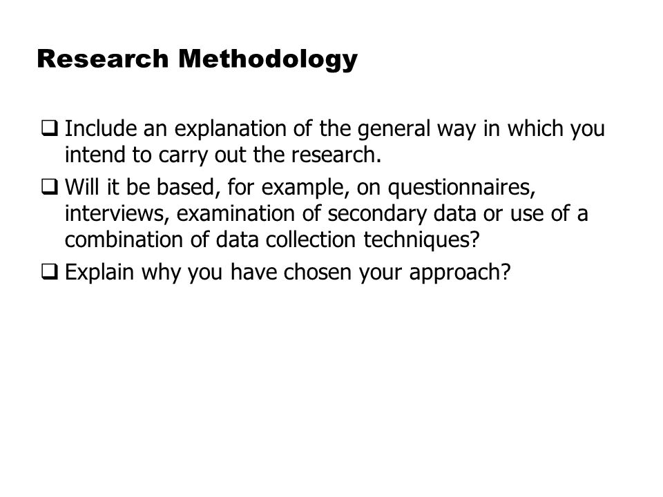 Dissertation research methodology secondary data