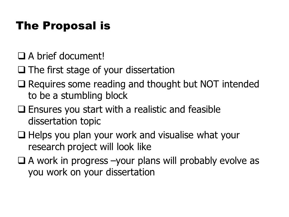 How to write thesis proposal for master