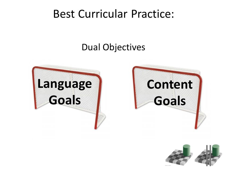 Best Curricular Practice: Dual Objectives Language Goals Content Goals