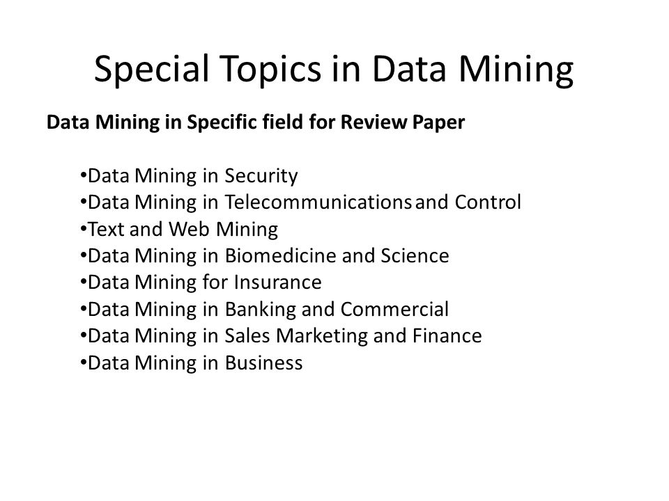 research papers on data mining research papers on data mining