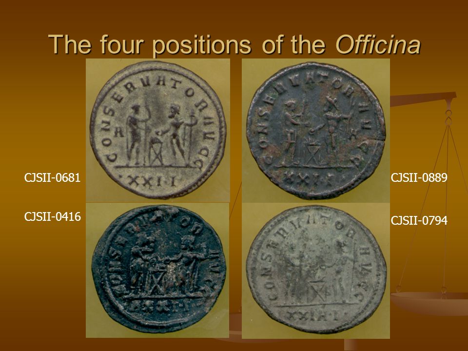 The four positions of the Officina CJSII-0681 CJSII-0416 CJSII-0889 CJSII-0794