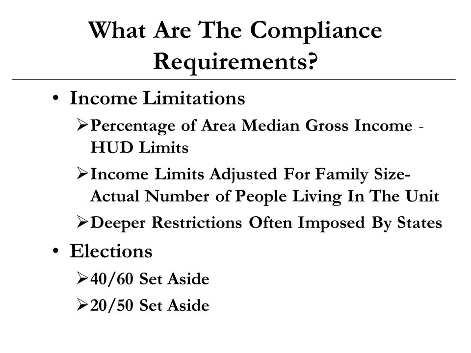 What Are The Compliance Requirements.
