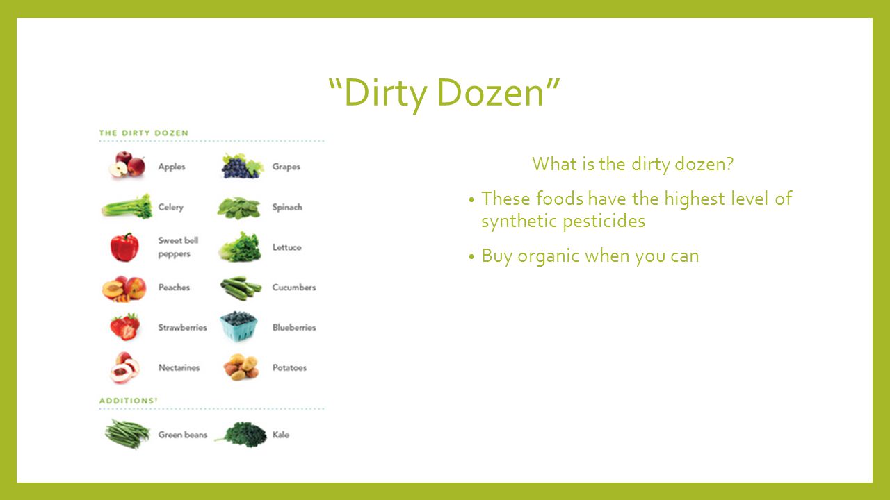 Dirty Dozen What is the dirty dozen.