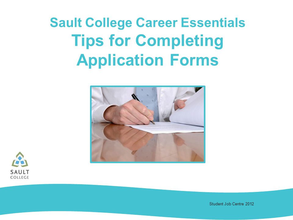 tips for completing application forms
