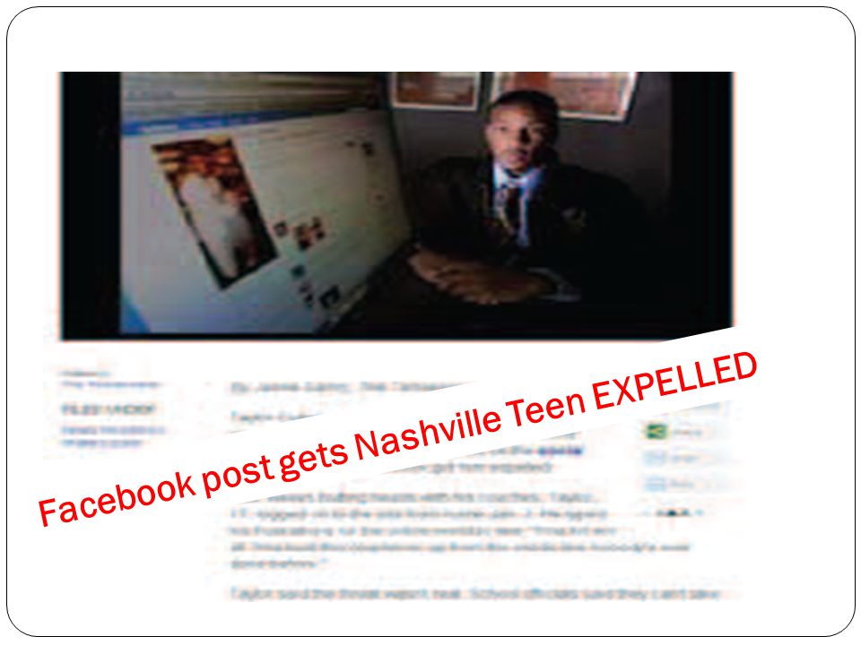 Facebook post gets Nashville Teen EXPELLED