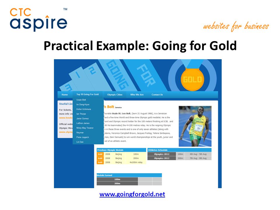 Practical Example: Going for Gold
