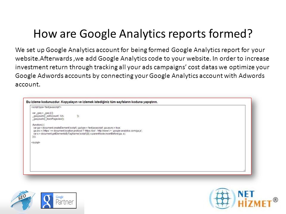 How are Google Analytics reports formed.