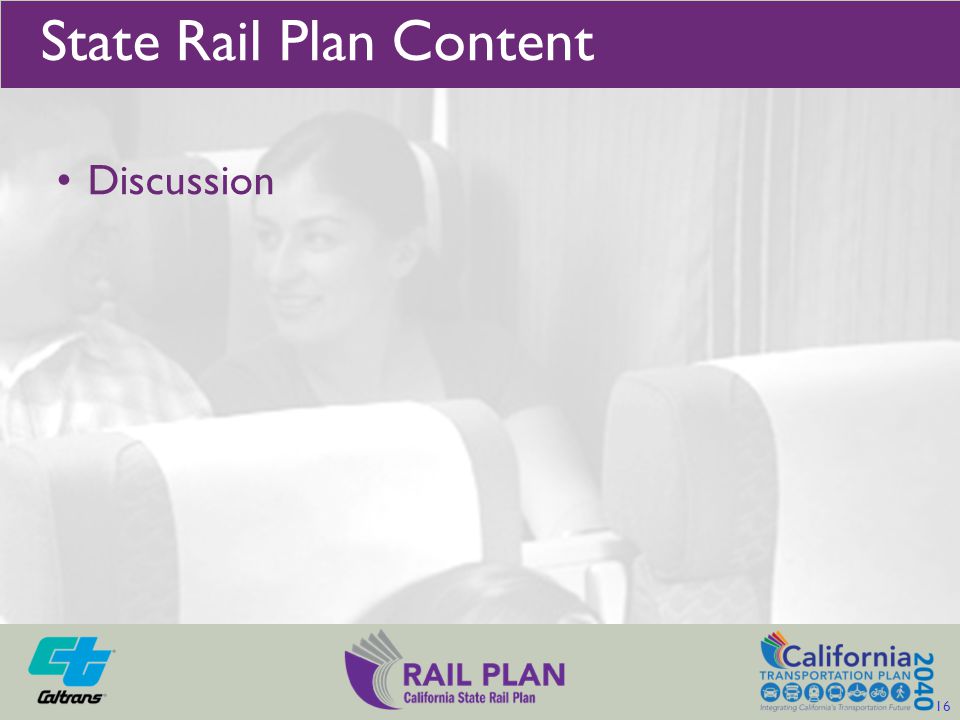 Discussion State Rail Plan Content 16