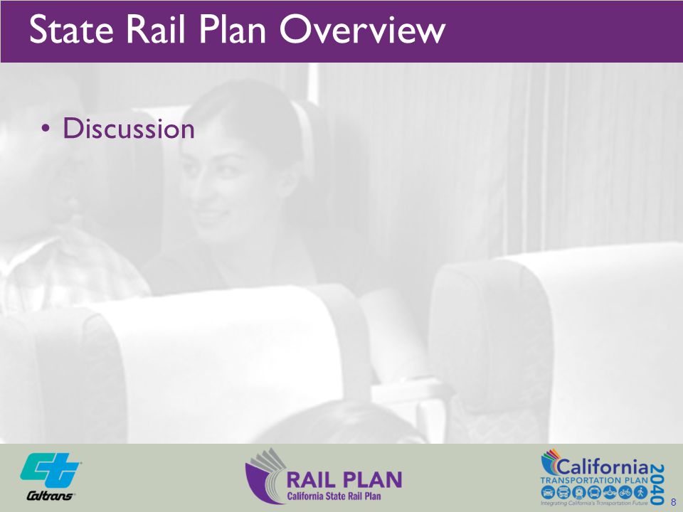 Discussion State Rail Plan Overview 8