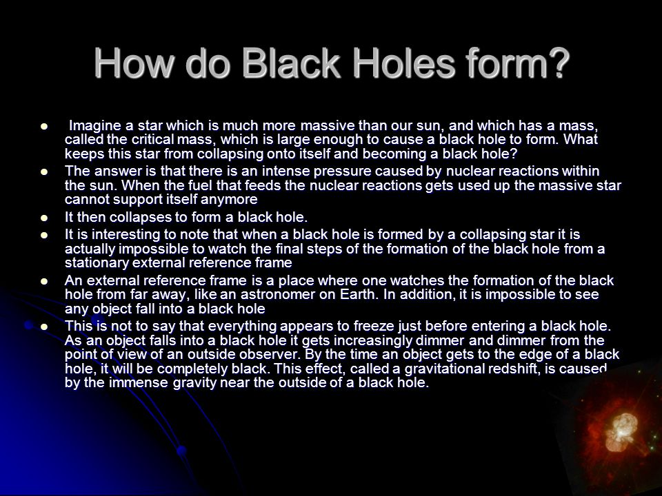 astronomy for beginners black holes aashman vyas ppt download how do black holes form