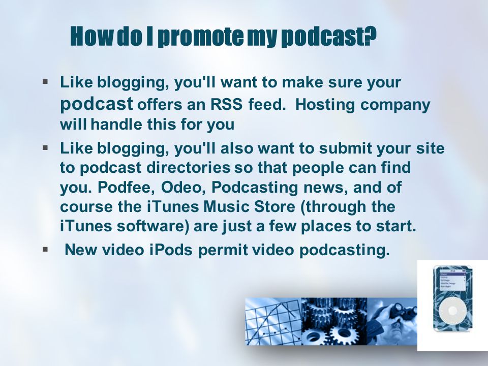 How do I promote my podcast.