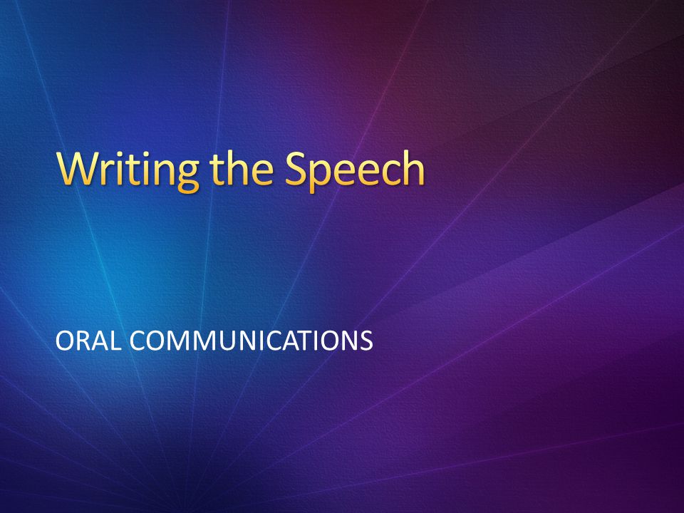 oral essay speech oral essay speech