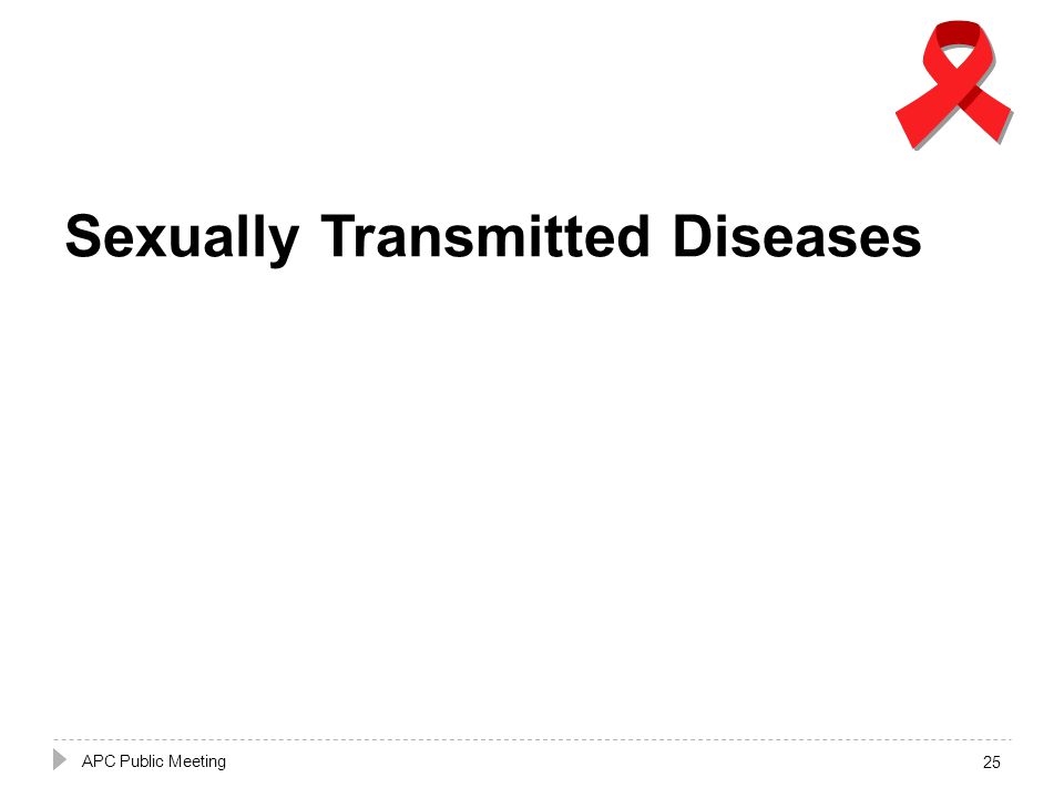 Sexually Transmitted Diseases APC Public Meeting 25