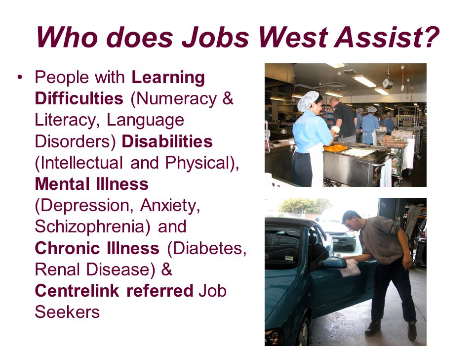 Who does Jobs West Assist.