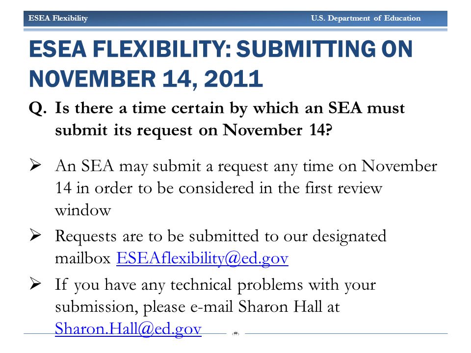 ESEA Flexibility U.S.