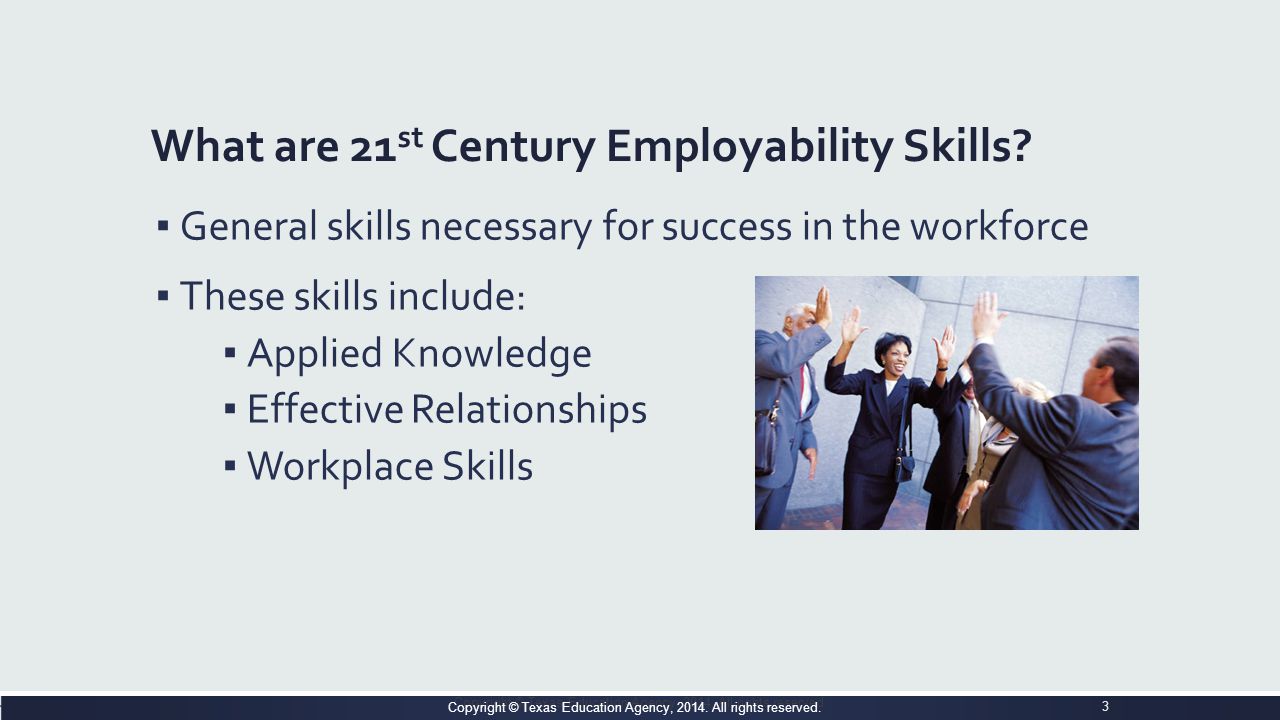 job skills necessary for success