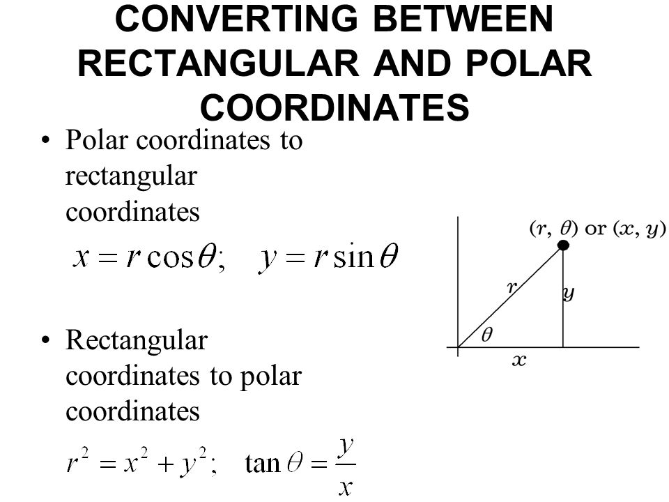Section 11 3 Polar Coordinates The 4 Converting Between Rectangular And Polar Coordinates To