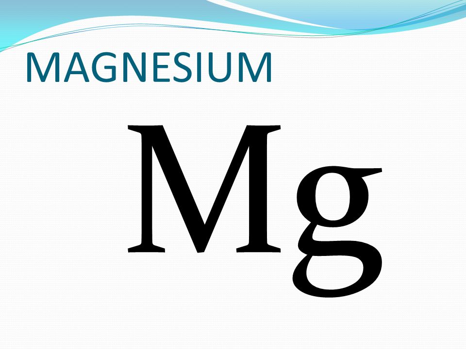 MAGNESIUM Mg