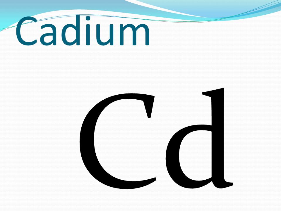 Cadium Cd