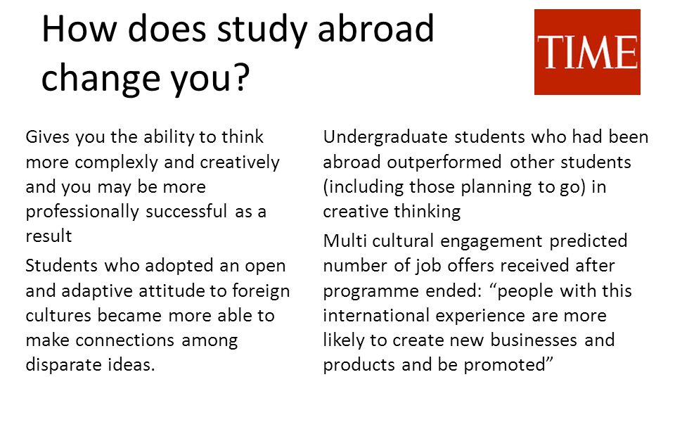 How does study abroad change you.