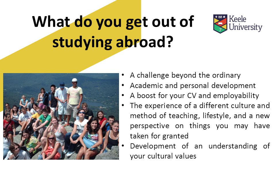 What do you get out of studying abroad.