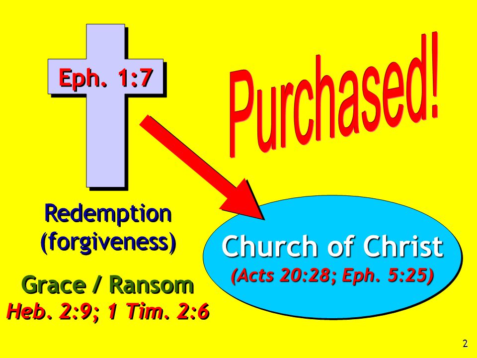 Church of Christ (Acts 20:28; Eph. 5:25) Church of Christ (Acts 20:28; Eph.