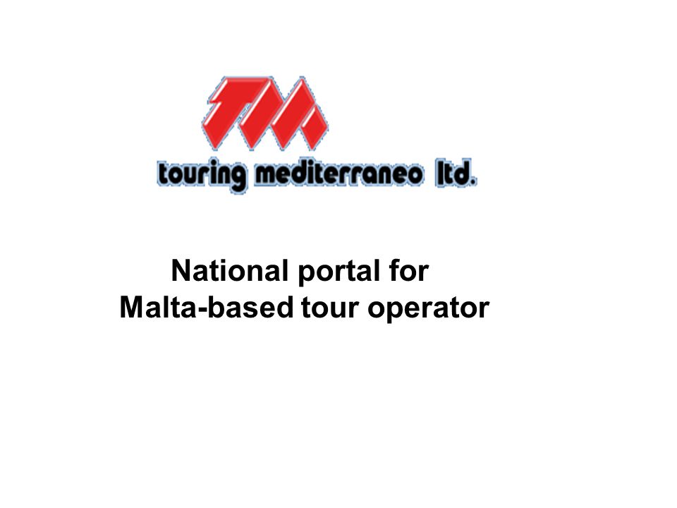National portal for Malta-based tour operator