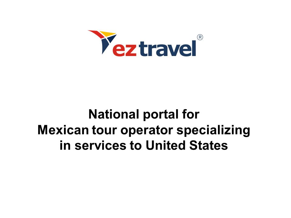 National portal for Mexican tour operator specializing in services to United States