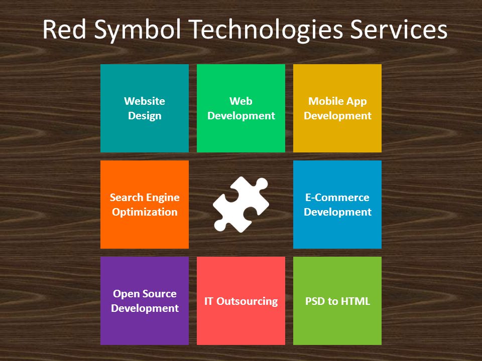 Red Symbol Technologies Services Website Design Web Development Mobile App Development Open Source Development IT OutsourcingPSD to HTML Search Engine Optimization E-Commerce Development