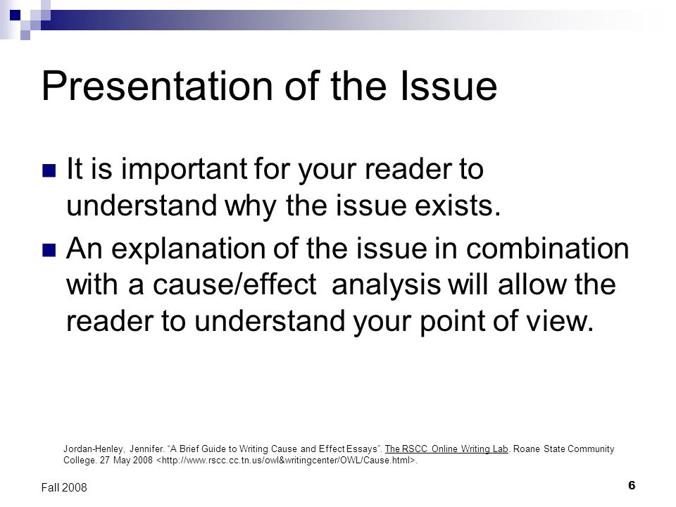 college cause and effect essay topics