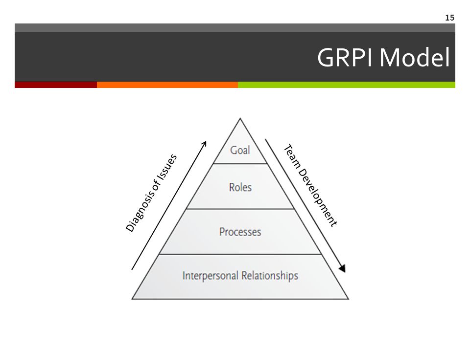 GRPI Model Diagnosis of Issues Team Development 15