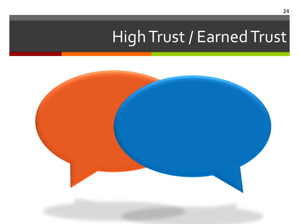 High Trust / Earned Trust 24