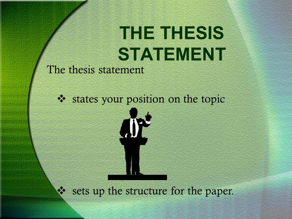 Example Of A Thesis Essay