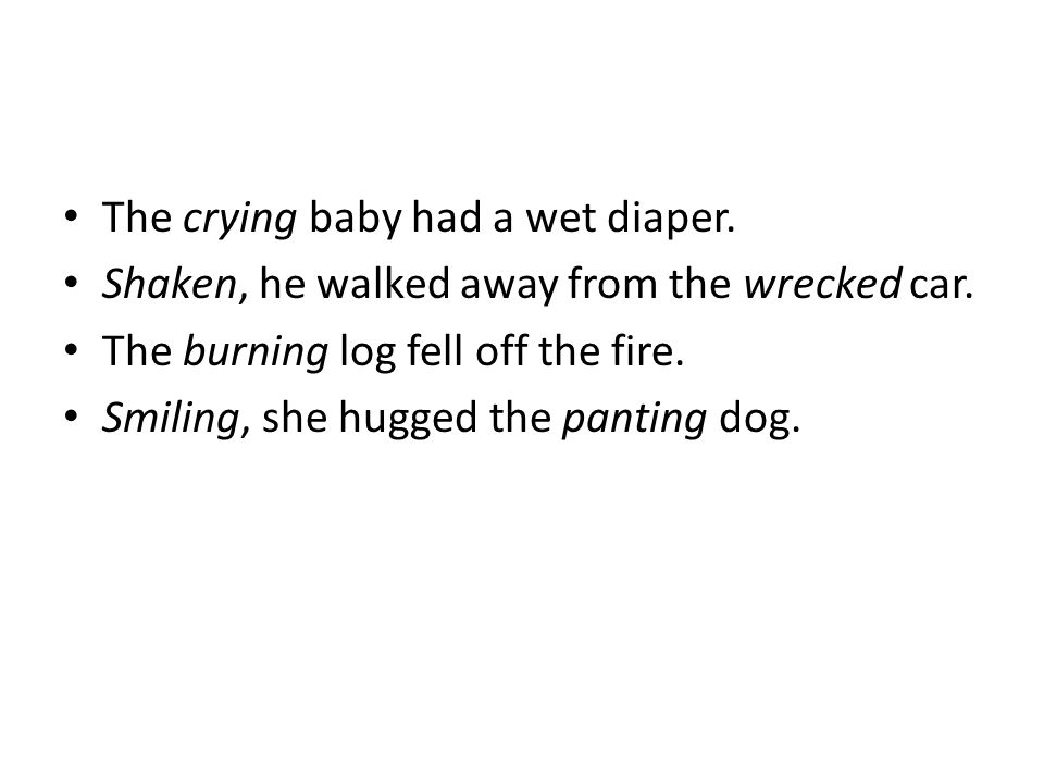 The crying baby had a wet diaper. Shaken, he walked away from the wrecked car.
