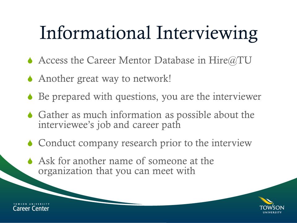 great informational interview questions