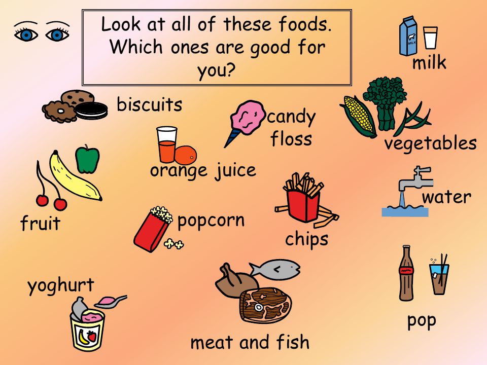 Look at all of these foods. Which ones are good for you.