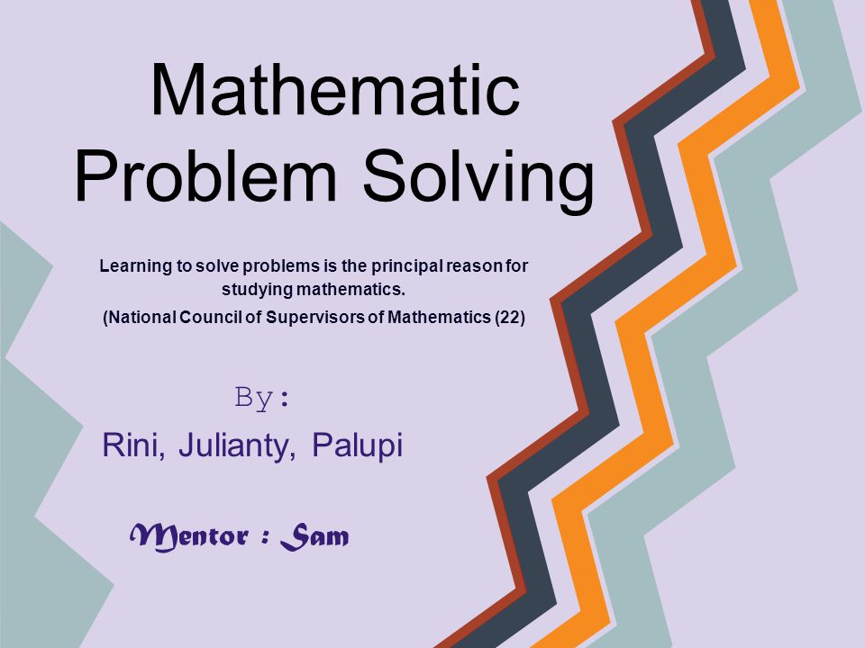 Problem Solving In Learning