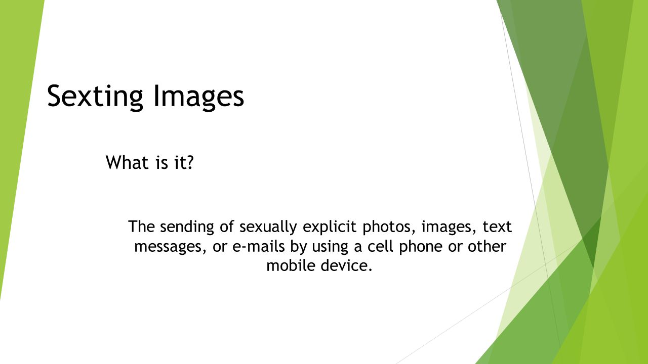 Sexting Images What is it.