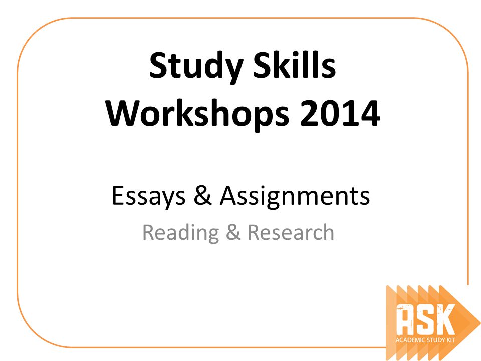 study skills essay