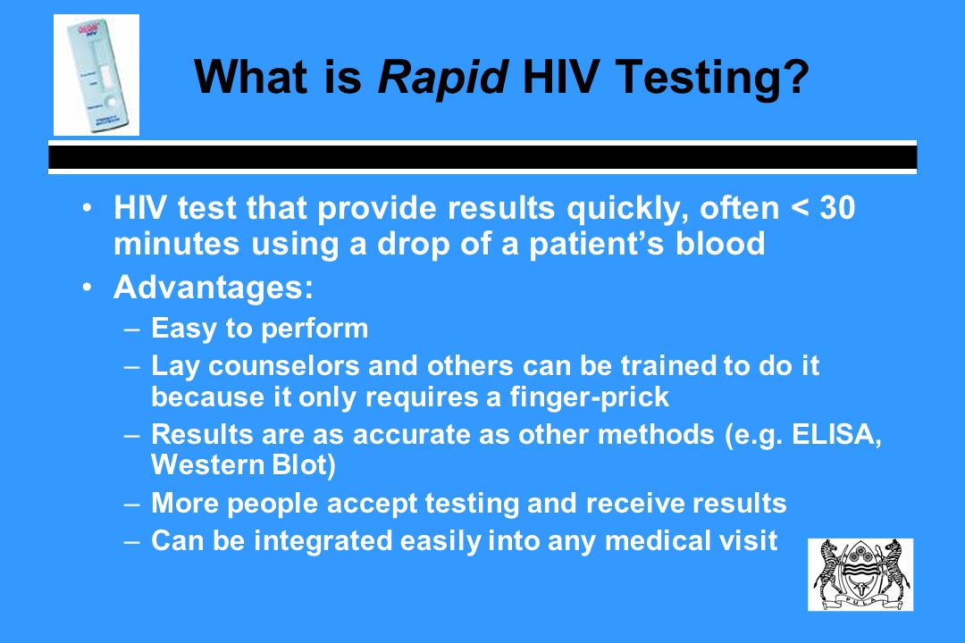 What is Rapid HIV Testing.