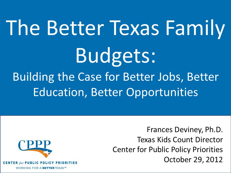 family budgets