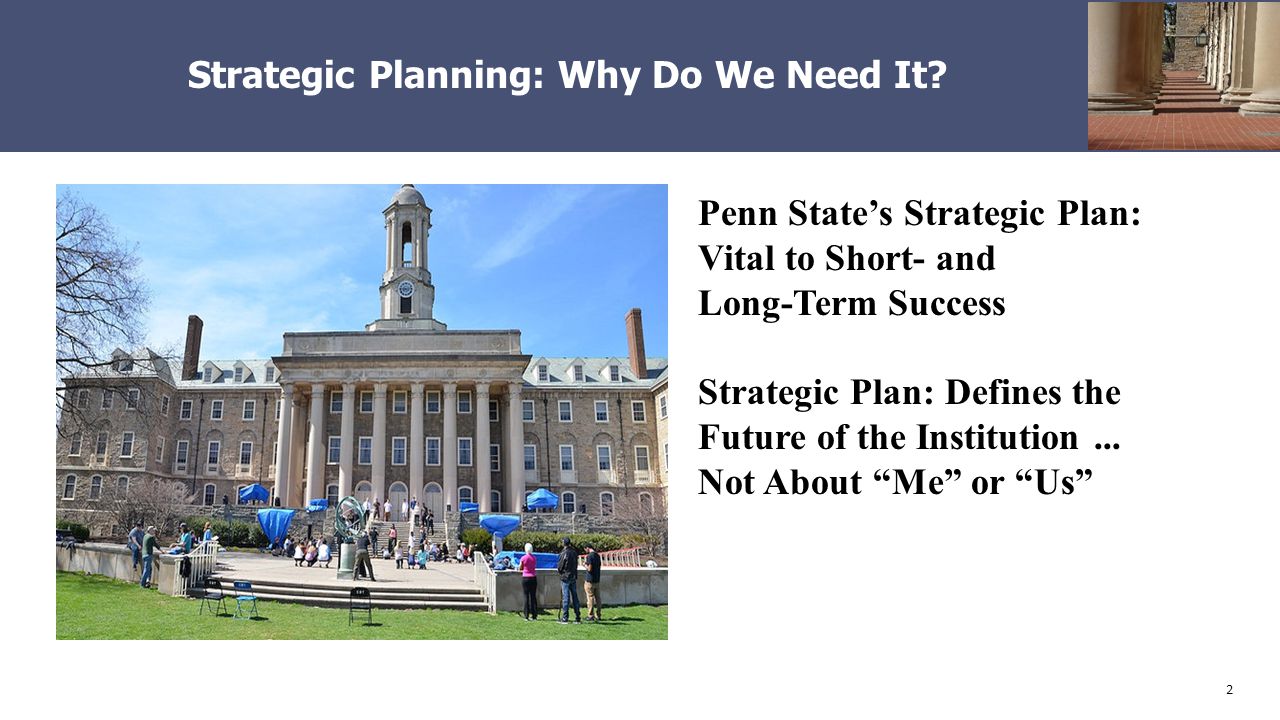 2 Strategic Planning: Why Do We Need It.