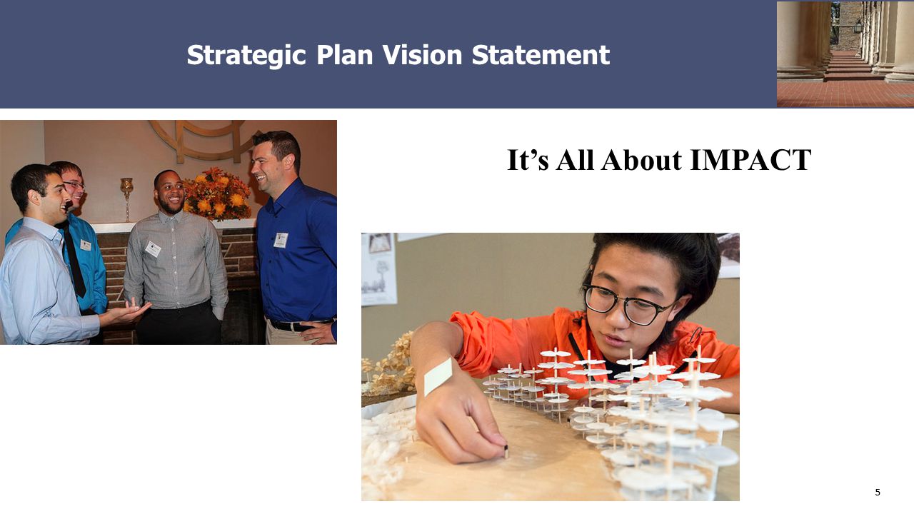 55 Strategic Plan Vision Statement It’s All About IMPACT